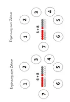Vorschau - Fördermaterial/Inklusion - Übungskarten Rechentrick: Ergänzung zum Zehner (+ Rechentrick Zwerg- und Riesenaufgaben als Interactive) - Seite 1