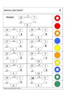 Vorschau - Fördermaterial/Inklusion - Übungskarten Rechentrick schrittweise Subtraktion ZR 20 - Seite 2