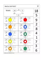 Vorschau - Fördermaterial/Inklusion - Übungskarten Rechentrick schrittweise Subtraktion ZR 20 - Seite 3