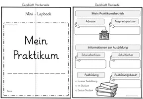 Vorschau - Arbeitsblätter - Beruf und Praktikum - Lapbook 2 Varianten - - Seite 3