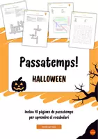 Vista previa - Hojas de trabajo - Aprèn Halloween de forma divertida (passatemps) - Portada