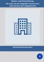 Vorschau - Arbeitsblätter - Gewinn- und Verlustrechnung eines Unternehmens - Deckblatt