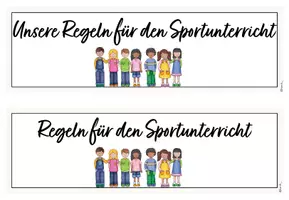 Vorschau - Poster - Sportregeln - Regeln für den Sportunterricht - Seite 1