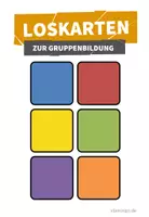 Vorschau - Bildkarten - Loskarten mit Farben zur Team-, Mannschafts- bzw. Gruppenbildung - Deckblatt
