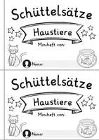 Vorschau - Arbeitsblätter - Schüttelsätze Miniheft - Haustiere | Deutsch 1. Klasse | Sätze schreiben - Seite 2