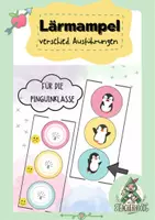 Vorschau - Präsentationen/Tafelbilder - Lärmampel– verschiedene Ausführungen, PINGUINKLASSE - Deckblatt