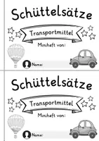 Vorschau - Mal- und Bastelvorlagen - Schüttelsätze Miniheft - Transportmittel | Deutsch 1. Klasse | Sätze schreiben - Seite 2