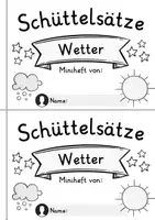Vorschau - Arbeitsblätter - Schüttelsätze Miniheft - Wetter | Deutsch 1. Klasse | Sätze schreiben - Seite 2