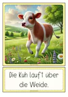 Vorschau - Fördermaterial/Inklusion - BAUERNHOF Bildkarten für Satzbildung - Seite 2