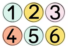 Vorschau - Präsentationen/Tafelbilder - Nummern für die Tafel (Tafelbild - classroom management) - Seite 3