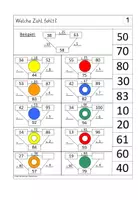Vorschau - Spiele - Übungskarten stellenweise Addition ZR 100 "Rechenmaschine" - Seite 1