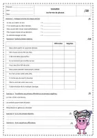 Aperçu - Feuilles d'exercices - Evaluation Grammaire - Cycle 3 - Page 1