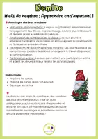 Vista previa - Juegos / Gamificación - Francés: Dominó Navidad 0-10, 0-20 0-30 Números Noël - página 2