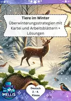 Vorschau - Arbeitsblätter - Tiere im Winter Sachunterricht Klasse 2/4 - Deckblatt