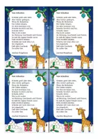 Vorschau - Mal- und Bastelvorlagen - Weihnachtsgrüße GIRAFFENKLASSE - Seite 2