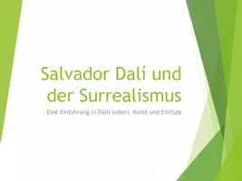 Vorschau - Präsentationen/Tafelbilder - Salvador Dalí und der Surrealismus (Kunst 8.-9. Klasse) - Seite 1