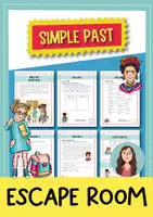 anteprima - Esercizi - Simple Past Escape Room (inglese) - Pagina di copertina