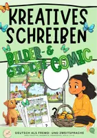 Vorschau - Mal- und Bastelvorlagen - kreatives Schreiben im Frühling - Comic & Bildergeschichte - Deckblatt