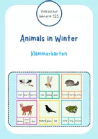 Vorschau - Spiele - Animals in Winter - Klammerkarten - Deckblatt