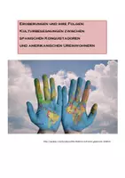 Vorschau - Stundenentwürfe - Eroberungen und ihre Folgen: Kulturbegegnungen zwischen spanischen Konquistadoren und amerikanischen Ureinwohnern, mit Lösungen - Deckblatt
