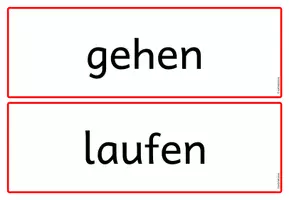 Vorschau - Arbeitsblätter - Wortkarten - Wortfeld "gehen" (Klasse 2-4) - Seite 3