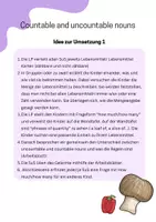 Vorschau - Arbeitsblätter - Countable and uncountable nouns (4) - Seite 2