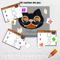 Aperçu - Jeux - Le chat qui mange des formes - Page de couverture