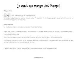 Aperçu - Jeux - Le chat qui mange des formes - Page 1