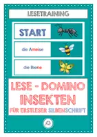 Vorschau - Spiele - Lese- Domino für Leseanfänger. Insekten - Deckblatt