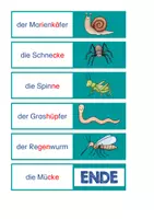 Vorschau - Spiele - Lese- Domino für Leseanfänger. Insekten - Seite 3
