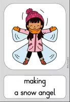 Vorschau - Mal- und Bastelvorlagen - Winter activities & Winter sports Verben - Materialpaket - Englisch - Seite 3