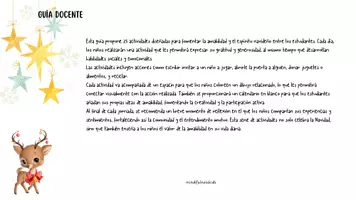Vista previa - Manualidades / Dibujos para colorear - 25 Actos de Amabilidad Navideños | Fichas de Educación Emocional (3-12 años) - página 1