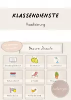Vorschau - Poster - Dienste / Klassendienste für die Schule (Schilder / Visualisierung) - Deckblatt