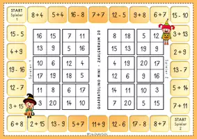 Vorschau - Spiele - Quadratolino Mini, Halloween ZR20, Addition und Subtraktion - Seite 3