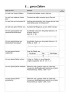 Vorschau - Arbeitsblätter - Kompetenzen ganze Zahlen (6. Schulstufe) - Seite 1