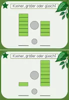 Vorschau - Stationenlernen - Relationen Bausteinkartei - größer, kleiner, gleich - Seite 2