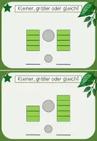 Vorschau - Stationenlernen - Relationen Bausteinkartei - größer, kleiner, gleich - Seite 3