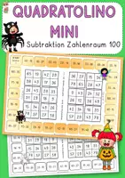 Vorschau - Spiele - Quadratolino Mini Halloween, Subtraktion ZR100 - Deckblatt