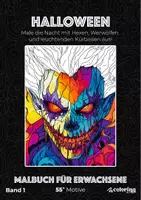 Vorschau - Mal- und Bastelvorlagen - Halloween ➜ Ausmalbilder (55 Malvorlagen) - Halloween - Deckblatt