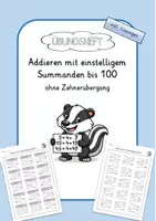 Vorschau - Arbeitsblätter - ZR 100 - Addieren ohne Zehnerübergang - einstelliger Summand - Deckblatt