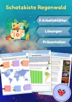 Vorschau - Arbeitsblätter - Tropischer Regenwald - Gesamte Einheit (Arbeitsblätter & PowerPoint) - Seite 1