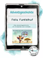 Vorschau - Anderer Materialtyp - Adventsgeschichte: Felia Funkelhuf (Vorlesegeschichte mit Bildern) - Deckblatt