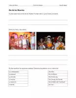 Vorschau - Arbeitsblätter - Día de los muertos – Materiales (Texto, Hojas de trabajo, Sopa de letras) - Deckblatt
