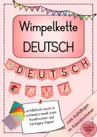 Vorschau - Poster - Materialpaket Wimpelketten Fächer D/M/HSU/E - Seite 1