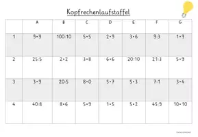 Vorschau - Spiele - Mathespiel: Kopfrechenlaufstaffel - Seite 1