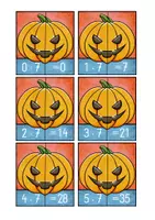 Vorschau - Unterrichtsreihen - Herbst - Halloween - 7er-Reihe - Legematerial - Seite 1