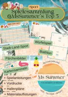 Vorschau - Spiele - Sport - Aufwärmspiele MsSummer`s Top 5 für alle Jahrgangsstufen - Deckblatt