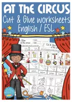 Aperçu - Feuilles d'exercices - at the circus English Cut & Glue Anglais worksheets - Page de couverture