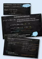 Vorschau - Präsentationen/Tafelbilder - Quadratische Ergänzung Deckblatt - Deckblatt