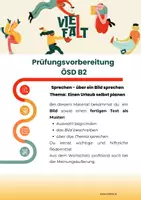 Vorschau - Arbeitsblätter - ÖSD B2_Sprechen_Bildbeschreibung_Urlaub planen - Deckblatt